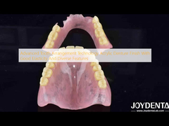 Tecnologia avanzata di arrangiamento dei denti Finitura dentale acrilica con buona elasticità e caratteristiche diverse